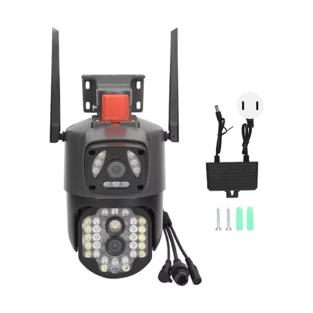 Cámara Solar WiFi 360° Doble Lente