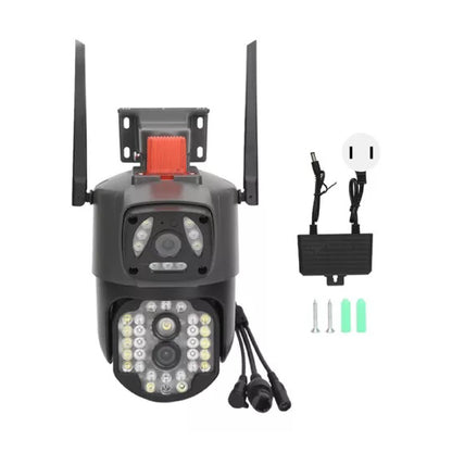 Cámara Solar WiFi 360° Doble Lente