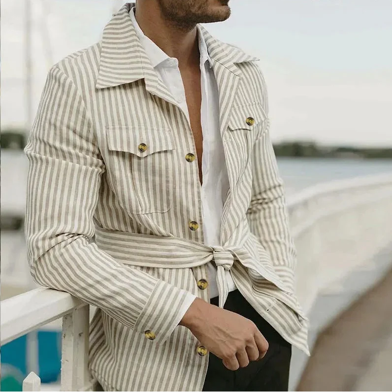 Asher Striped Button Shirt